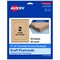 Avery Kraft Brown Postcards, 4" x 6" Rectangle Rounded Corners